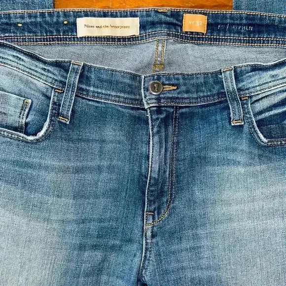 Pilcro and letterpress hyphen women's frayed hem jeans size 32 - Picture 8 of 12
